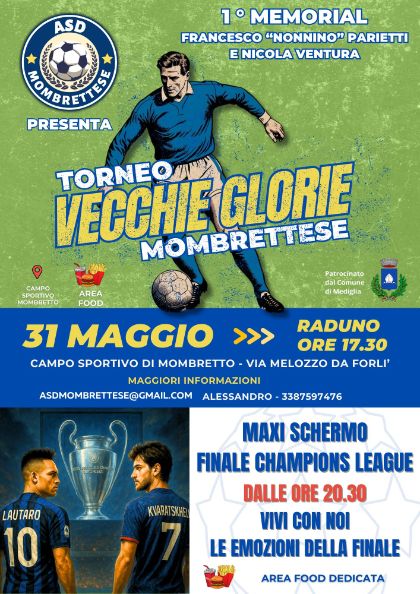 Torneo “Vecchie Glorie Mombrettese”⚽ Torneo “Vecchie Glorie Mombrettese”⚽